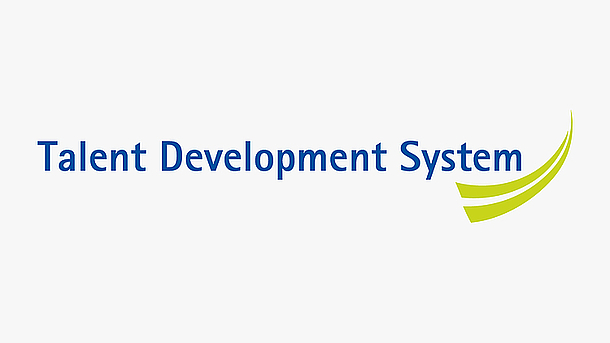 Werbeschriftzug des Talent Development Systems der LUH