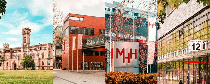Gebäude der LUH, HSH, MHH, HMTM